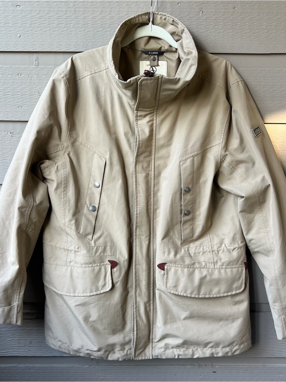 Men's Aigle Gore-Tex Beige Outdoor Jacket - Size XL